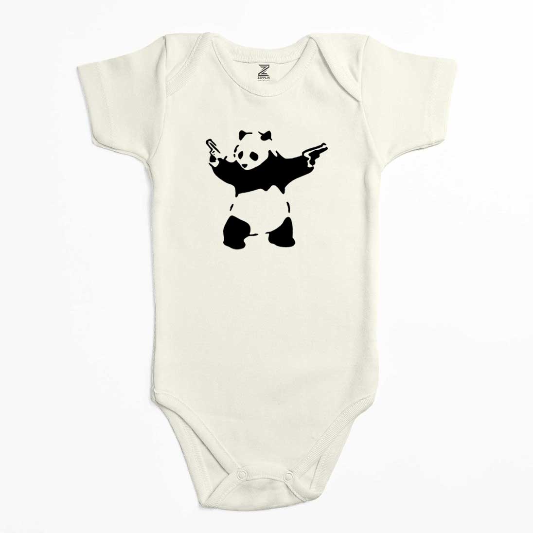 Panda Guns Renkli Bebek Body Zıbın