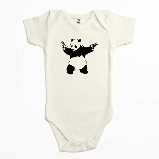 Panda Guns Renkli Bebek Body Zıbın