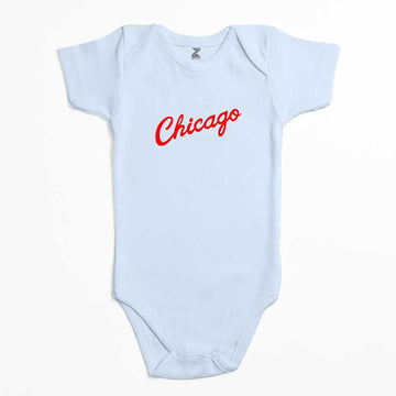 Chicago Yazı Renkli Bebek Body Zıbın