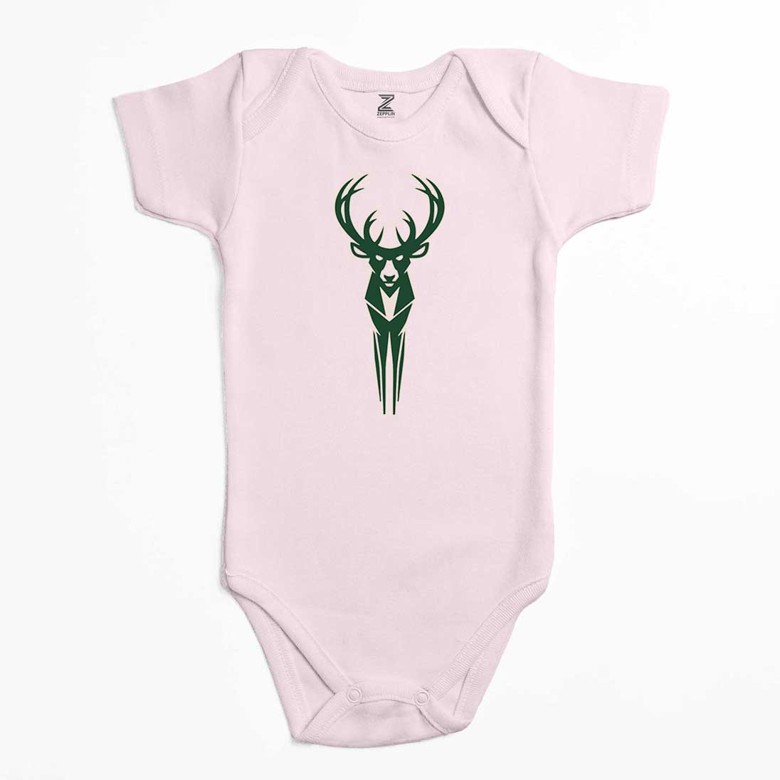 Milwaukee Bucks Logo Renkli Bebek Body Zıbın