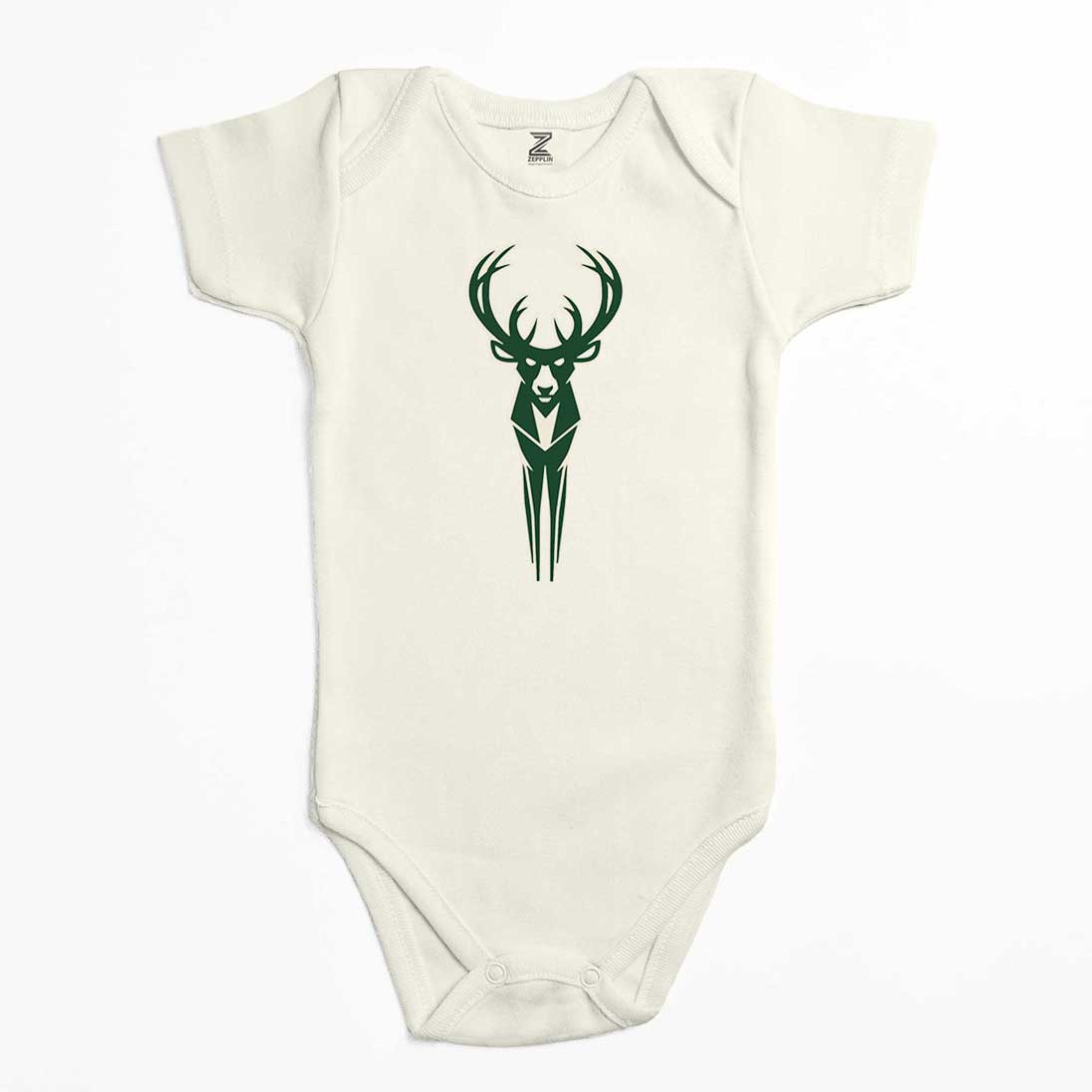 Milwaukee Bucks Logo Renkli Bebek Body Zıbın