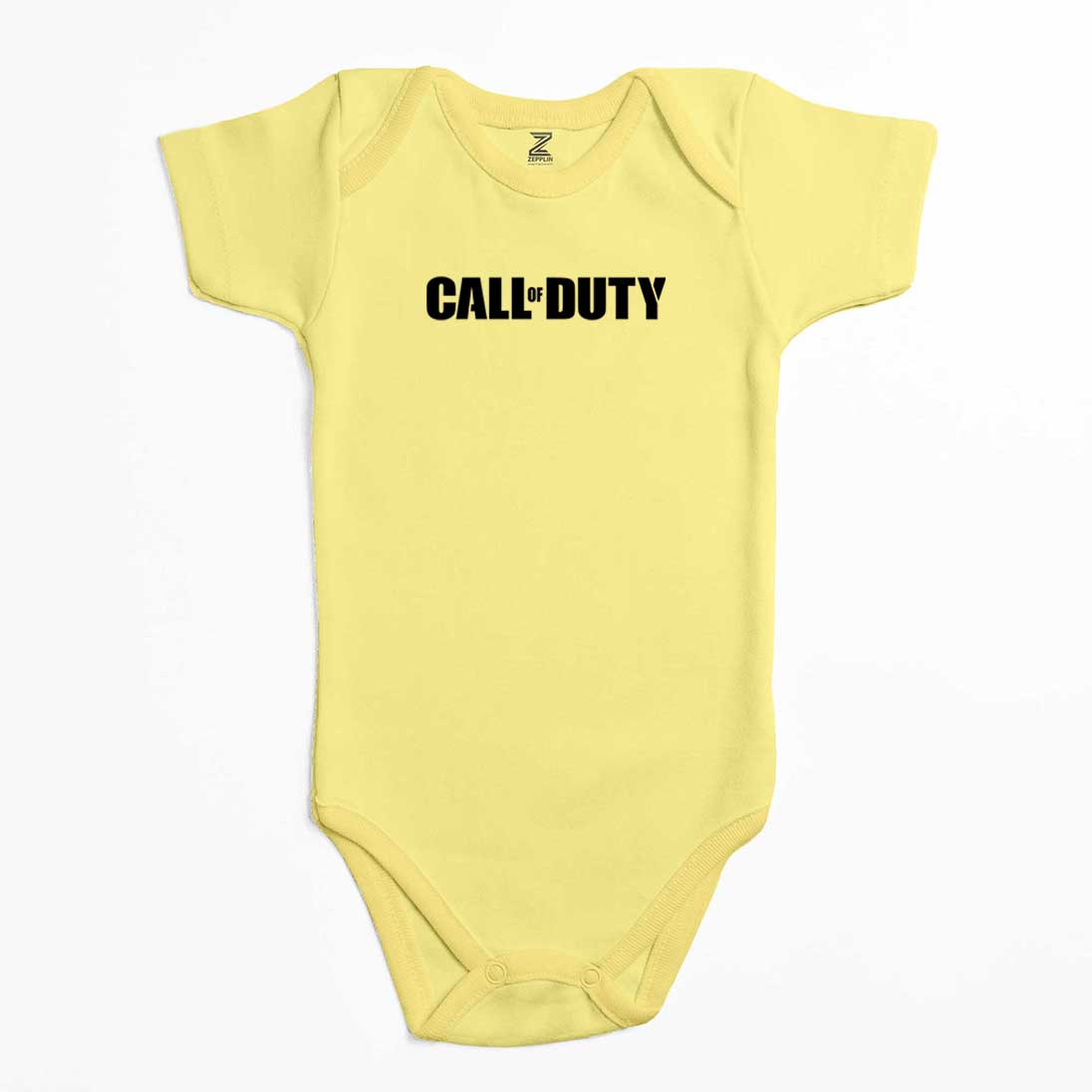 Call Of Duty Black Text Renkli Bebek Body Zıbın