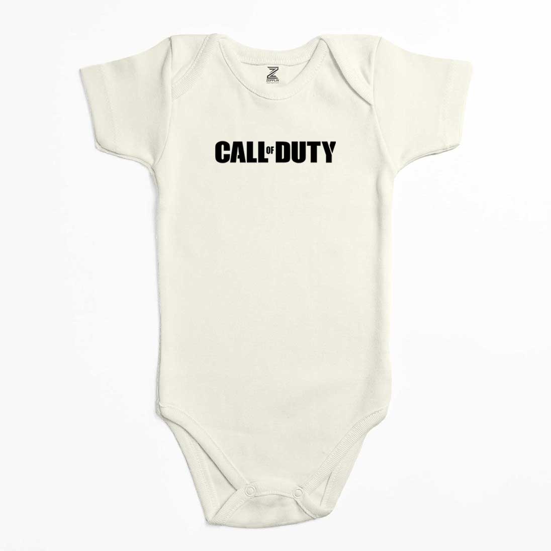 Call Of Duty Black Text Renkli Bebek Body Zıbın