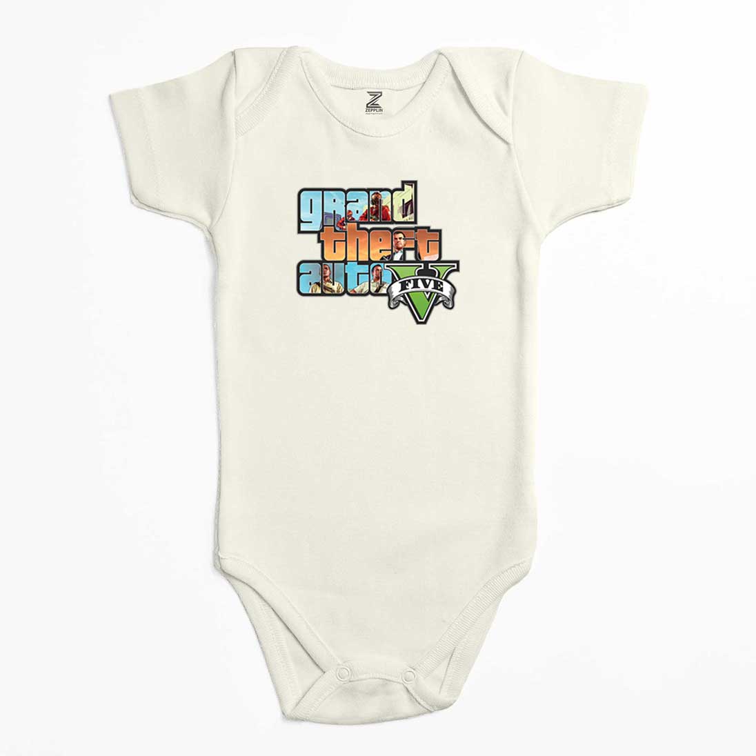 Grand Theft Auto Five Mans Renkli Bebek Body Zıbın