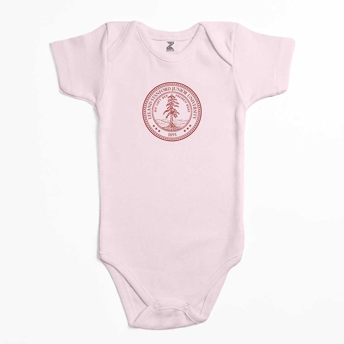 Stanford University Circle Logo Renkli Bebek Body Zıbın