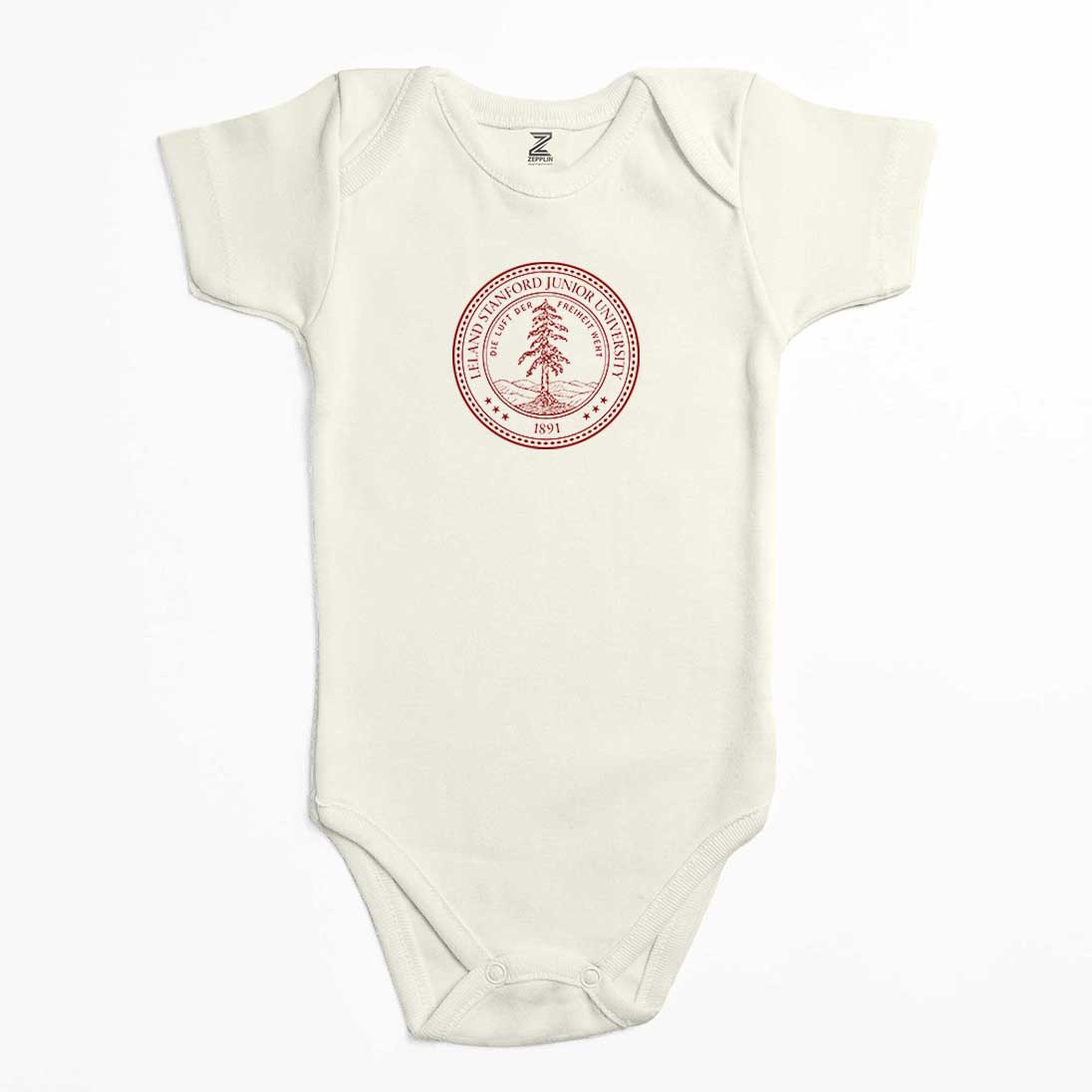 Stanford University Circle Logo Renkli Bebek Body Zıbın