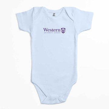 Western University Purple Logo Renkli Bebek Body Zıbın