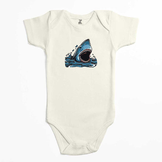 Shark Cartoon Renkli Bebek Body Zıbın