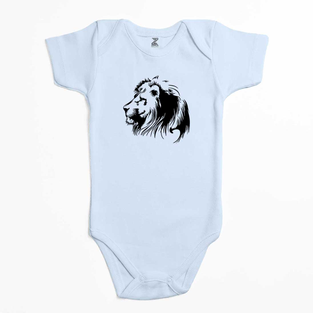 Black Lion Silhouette Renkli Bebek Body Zıbın