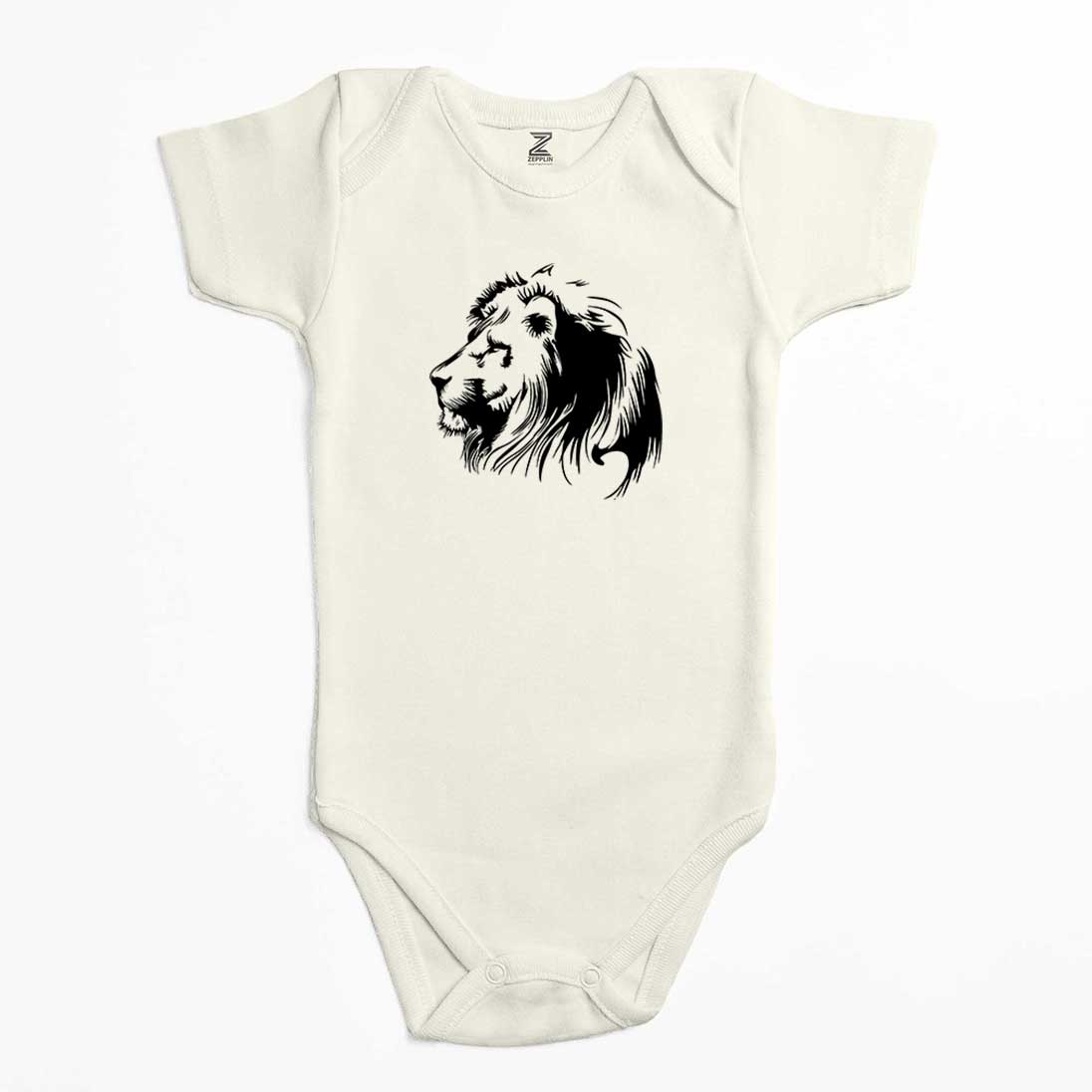 Black Lion Silhouette Renkli Bebek Body Zıbın