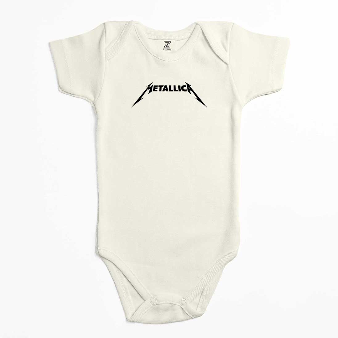 Metallica Classic Logo Renkli Bebek Body Zıbın