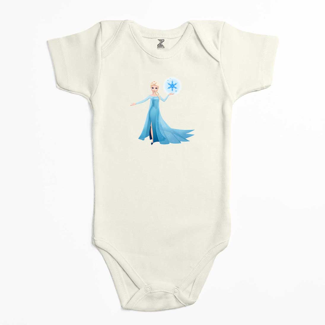 Karlar Ülkesi Elsa Siluet Renkli Bebek Body Zıbın