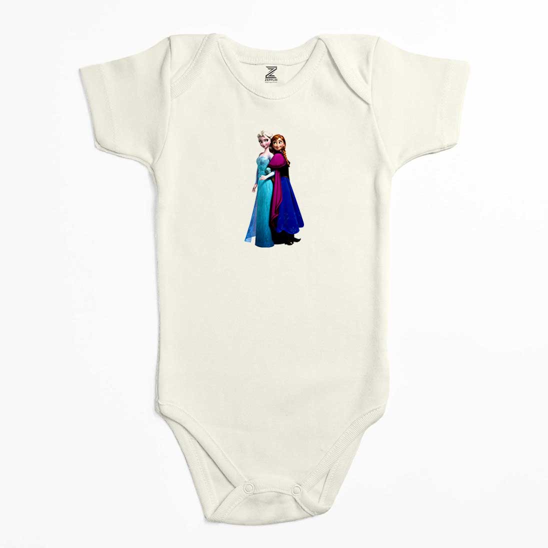 Karlar Ülkesi Elsa ve Anna Renkli Bebek Body Zıbın