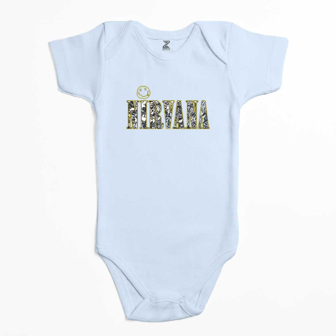 Nirvana Logo ve Yazı Renkli Bebek Body Zıbın