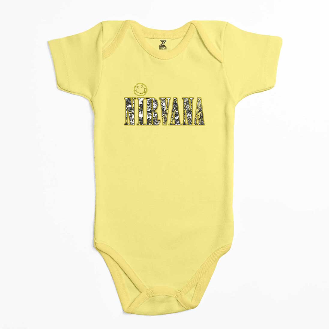 Nirvana Logo ve Yazı Renkli Bebek Body Zıbın