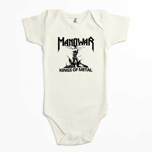 Manowar Kings of Metal Black Renkli Bebek Body Zıbın