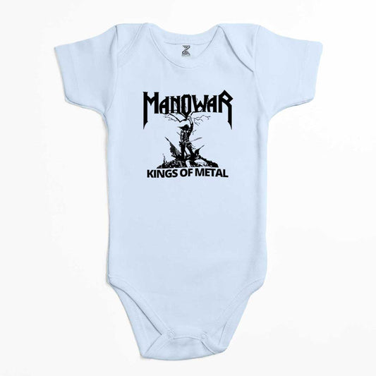 Manowar Kings of Metal Black Renkli Bebek Body Zıbın