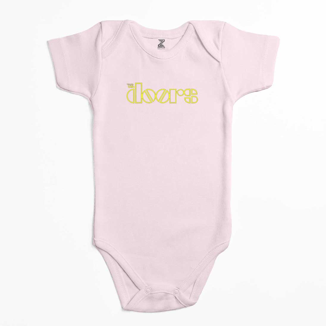 The Doors Logo Yellow Renkli Bebek Body Zıbın