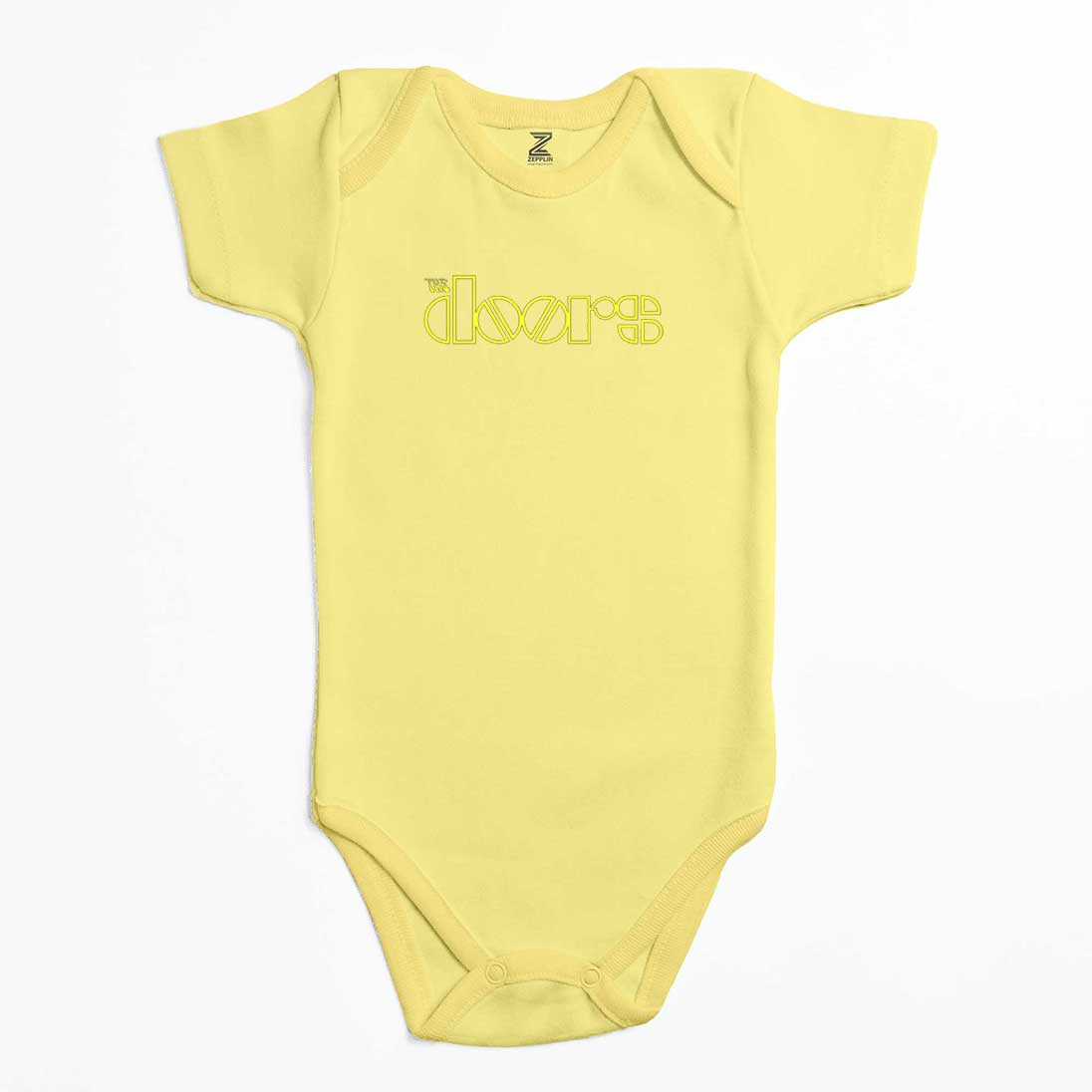 The Doors Logo Yellow Renkli Bebek Body Zıbın