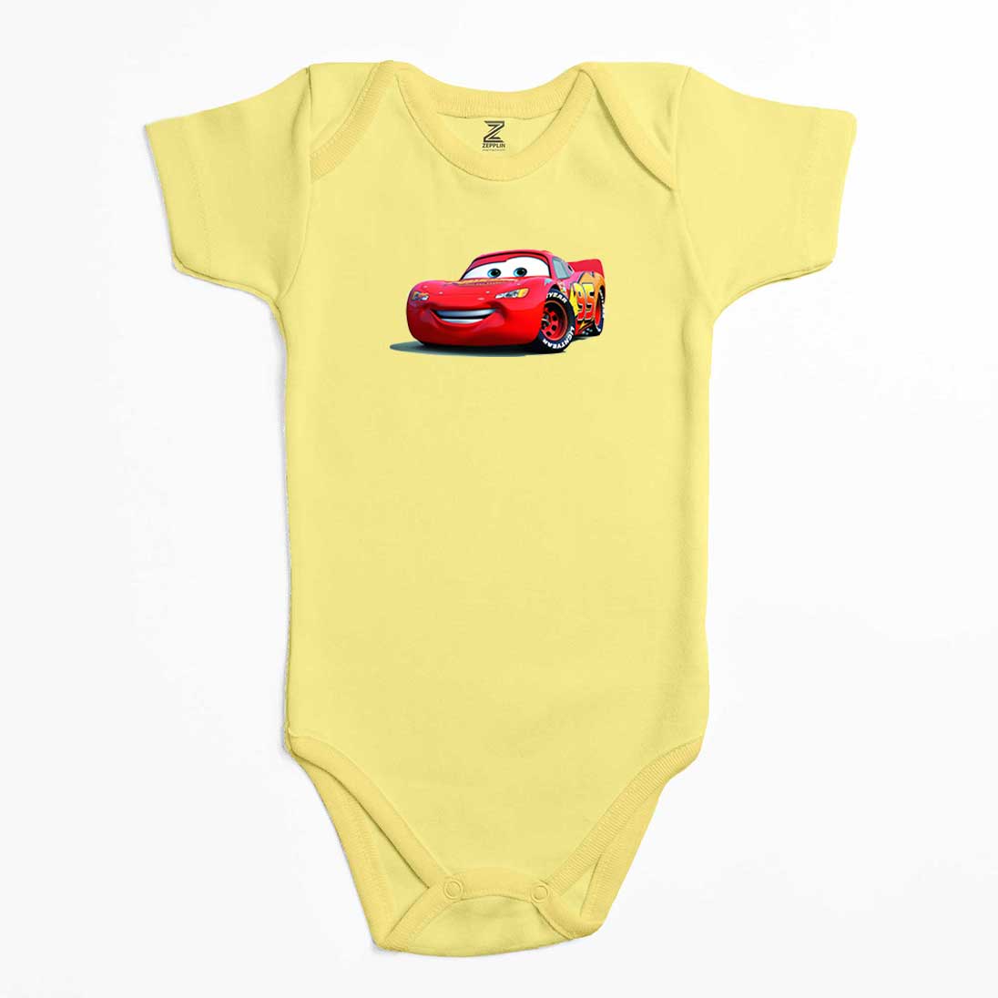 Şimşek McQueen Cars Renkli Bebek Body Zıbın