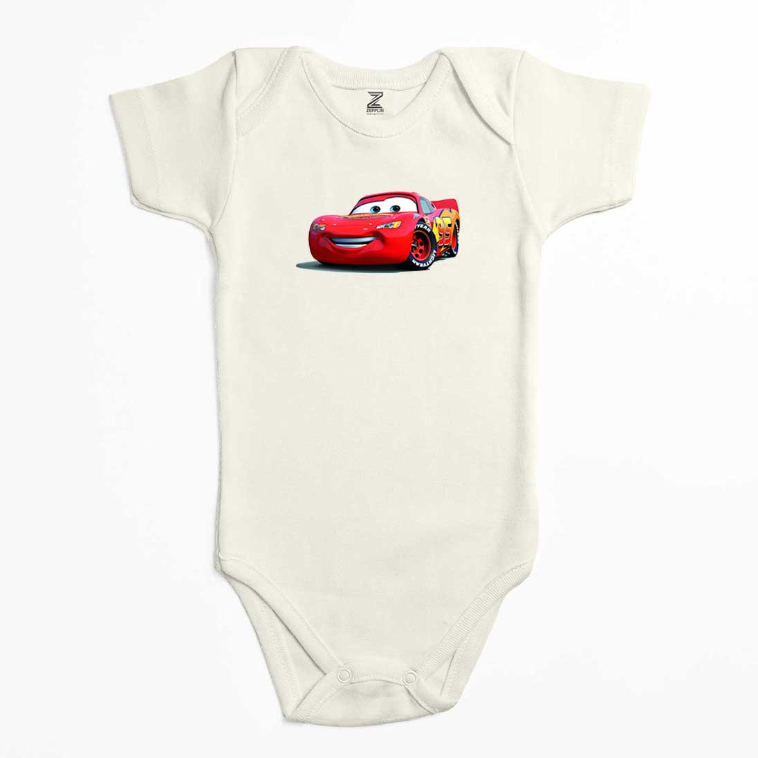 Şimşek McQueen Cars Renkli Bebek Body Zıbın