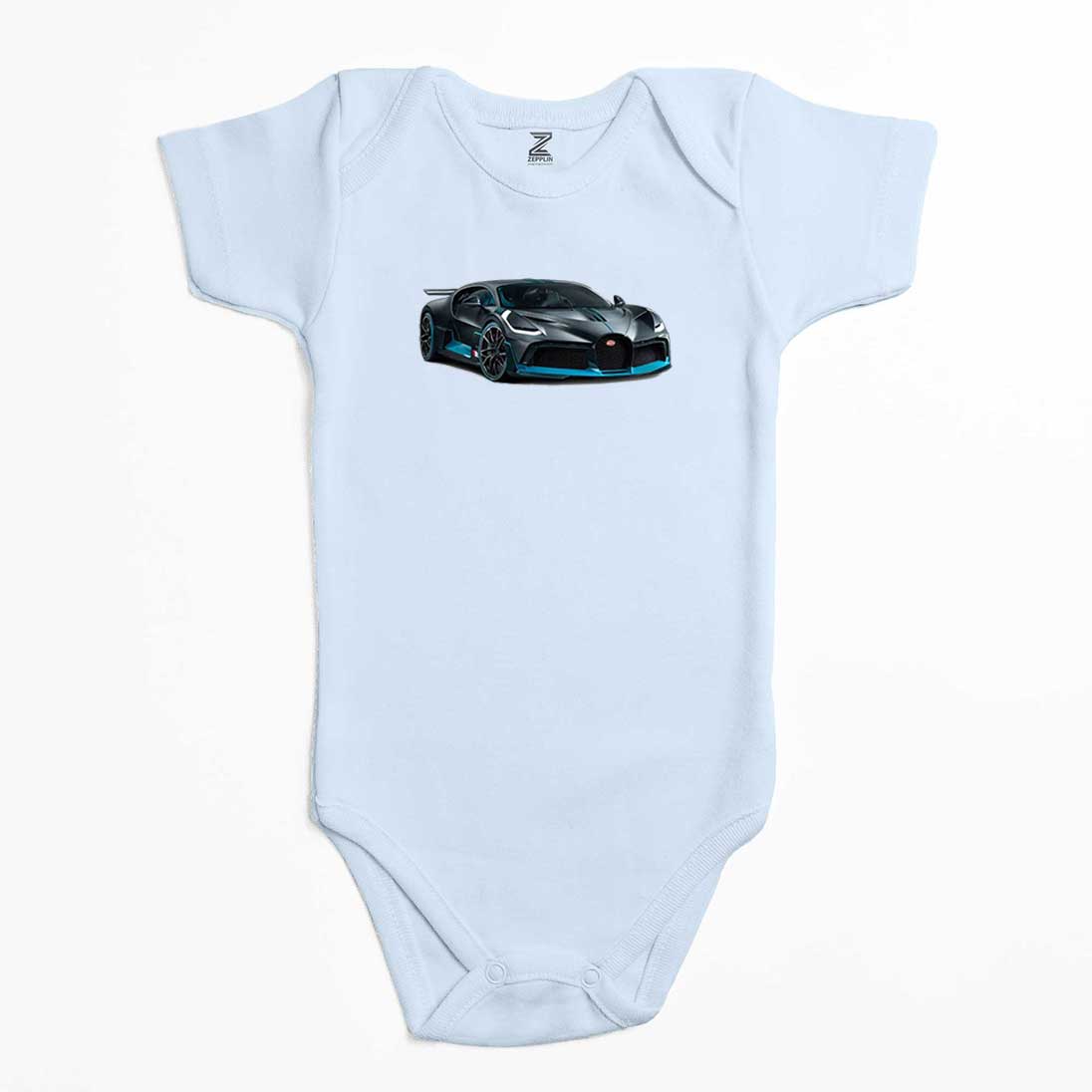 Bugatti Car Renkli Bebek Body Zıbın