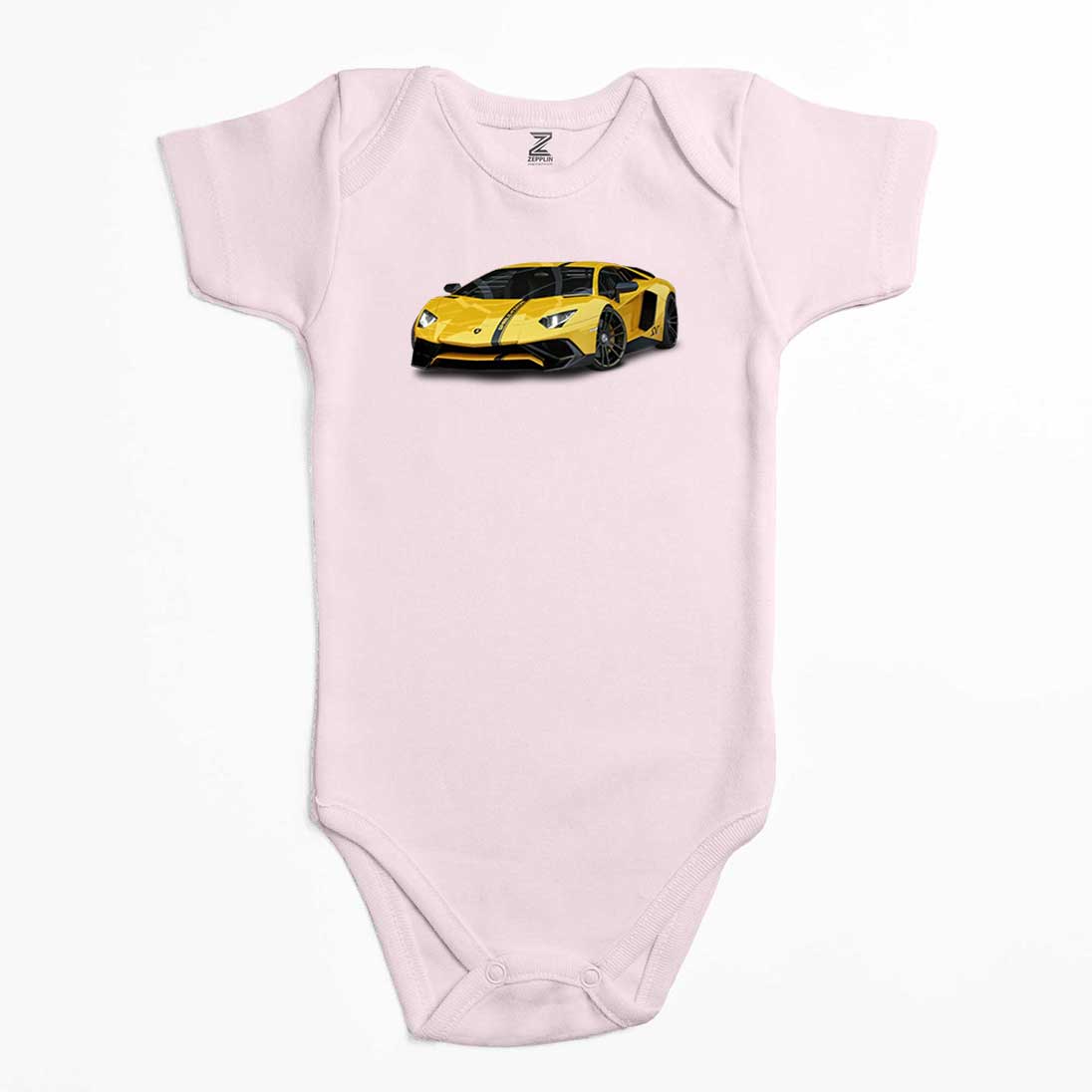 Lamborghini Aventador Yellow Renkli Bebek Body Zıbın