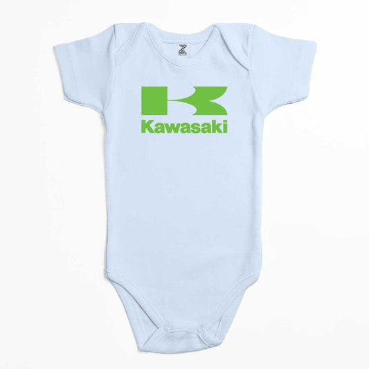 Kawasaki Yeşil Logo Renkli Bebek Body Zıbın