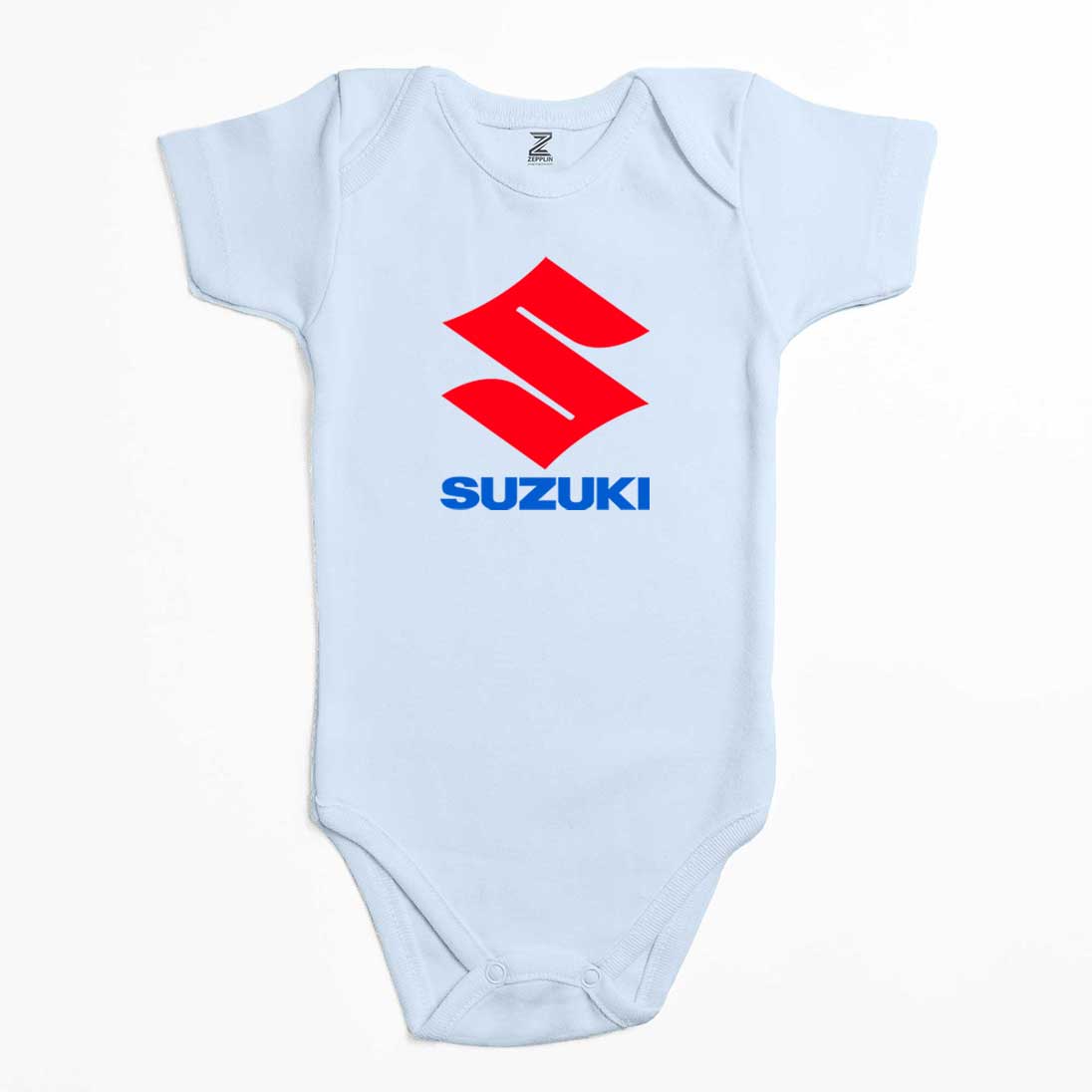 Suzuki Logo Text Renkli Bebek Body Zıbın