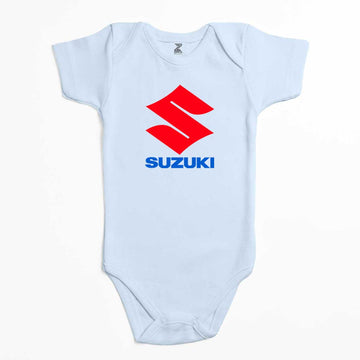 Suzuki Logo Text Renkli Bebek Body Zıbın