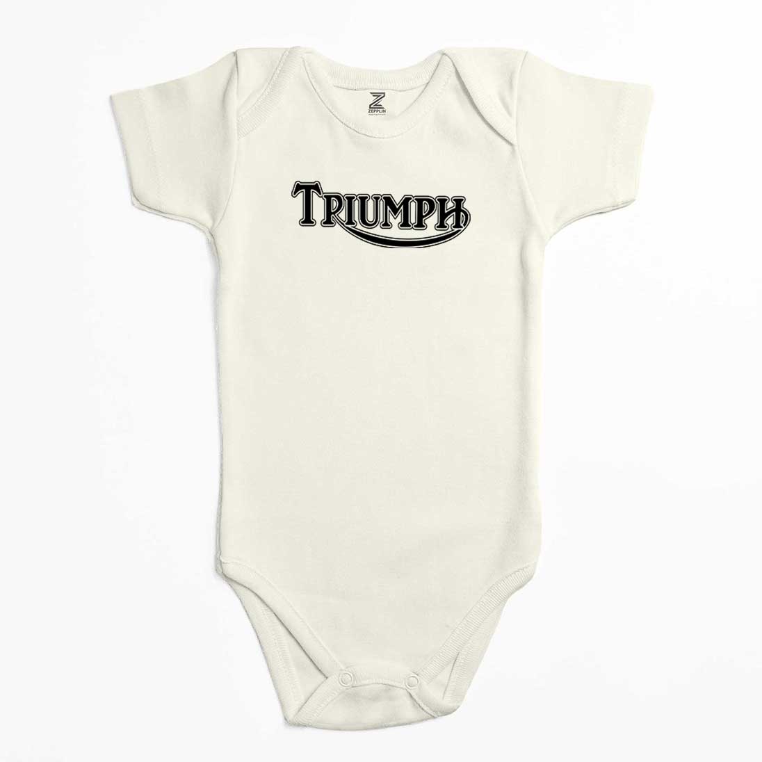 Triumph Motorcycles Logo Renkli Bebek Body Zıbın