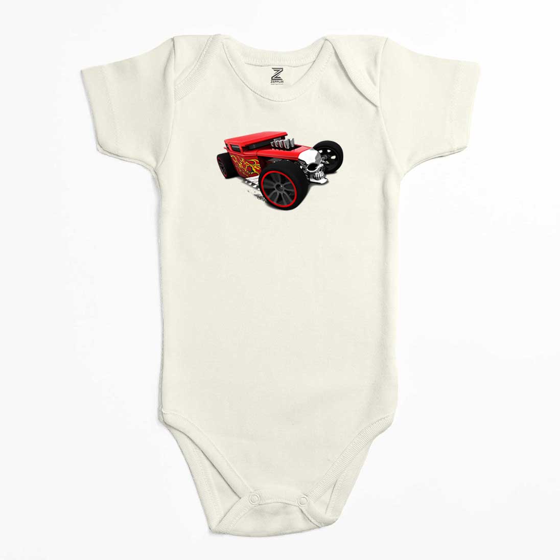 HOT WHEELS Skull Car Renkli Bebek Body Zıbın