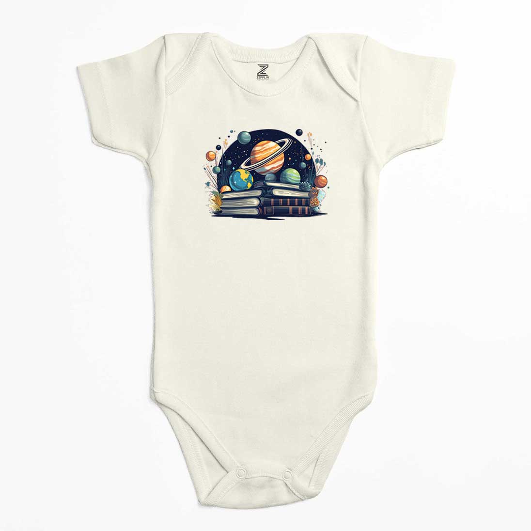 Book Planets Renkli Bebek Body Zıbın