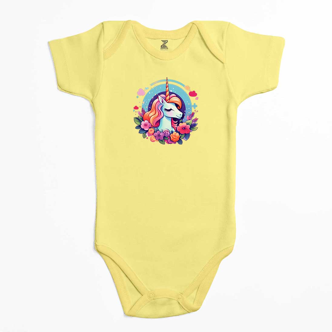 Charming Unicorn Renkli Bebek Body Zıbın