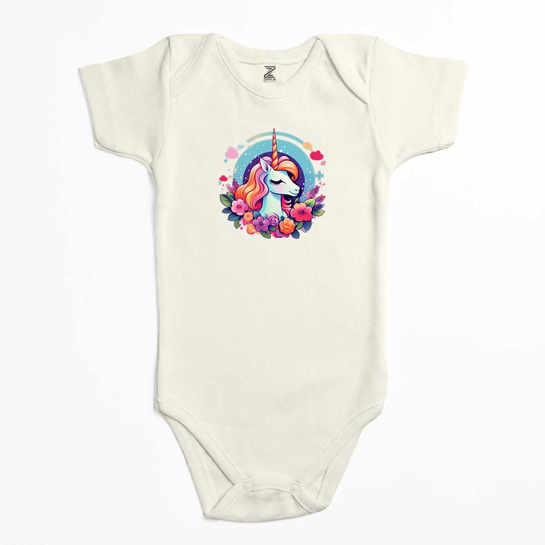 Charming Unicorn Renkli Bebek Body Zıbın