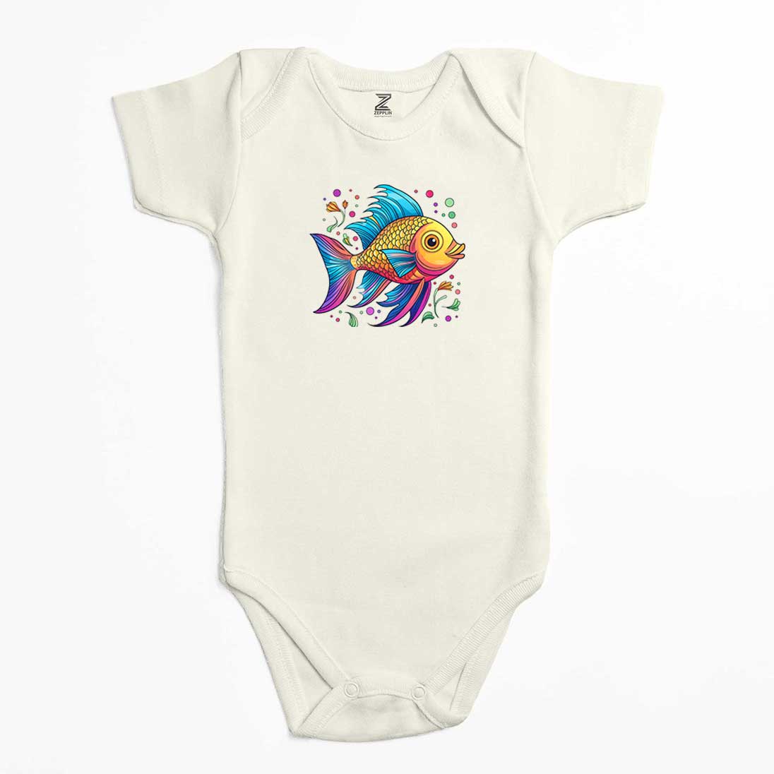 Colorful Fish Renkli Bebek Body Zıbın