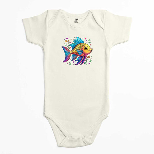 Colorful Fish Renkli Bebek Body Zıbın