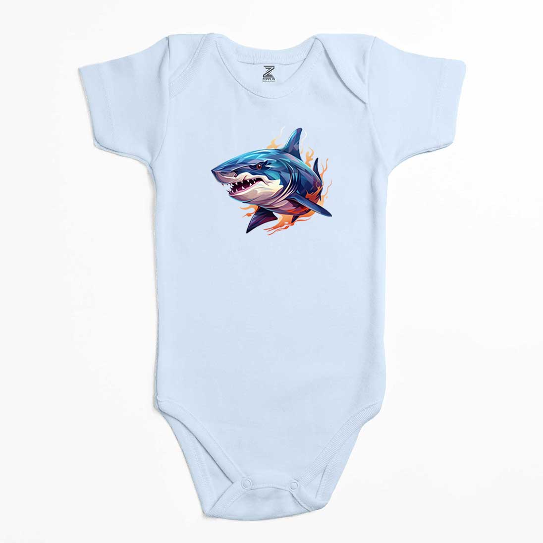 Color Shark Renkli Bebek Body Zıbın