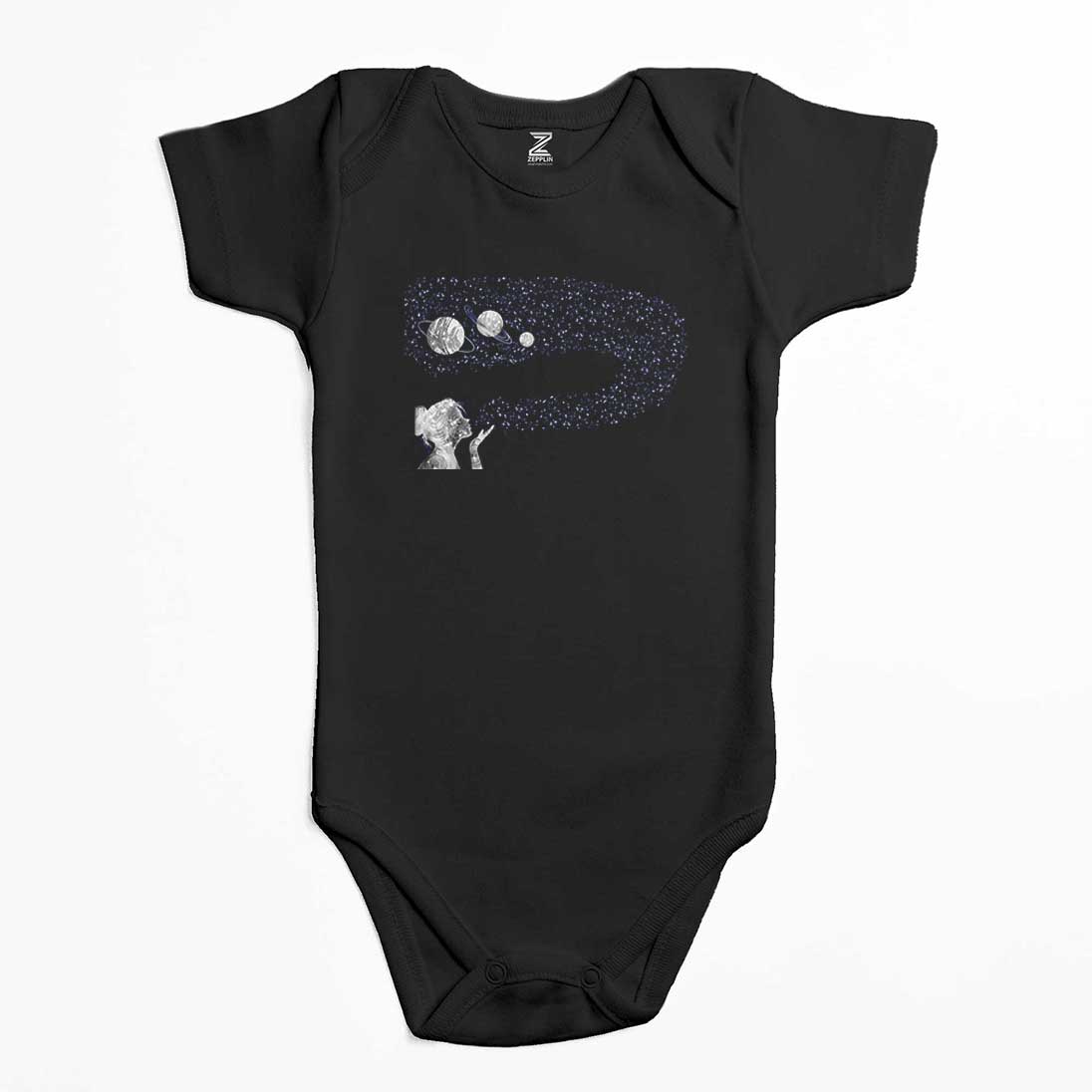 Galaksi Woman Renkli Bebek Body Zıbın