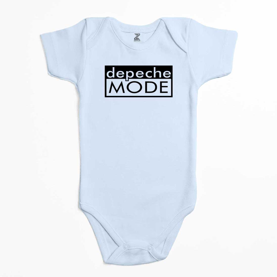 Depeche Mode Text Renkli Bebek Body Zıbın