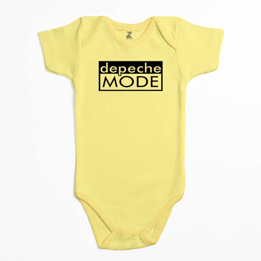 Depeche Mode Text Renkli Bebek Body Zıbın