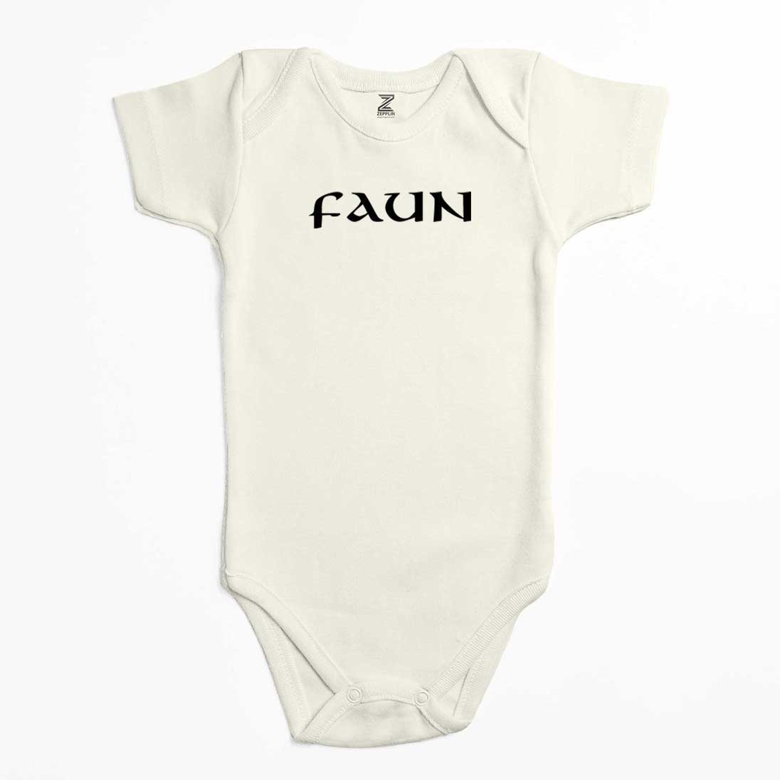 Faun Logo Renkli Bebek Body Zıbın