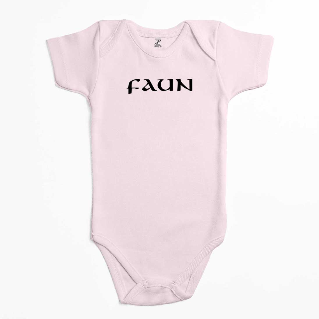 Faun Logo Renkli Bebek Body Zıbın
