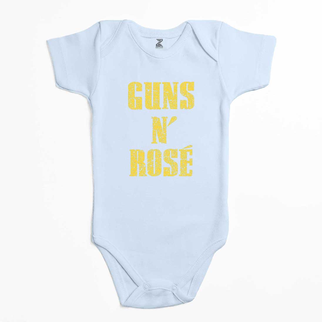 Guns N Rose Text Yellow Renkli Bebek Body Zıbın