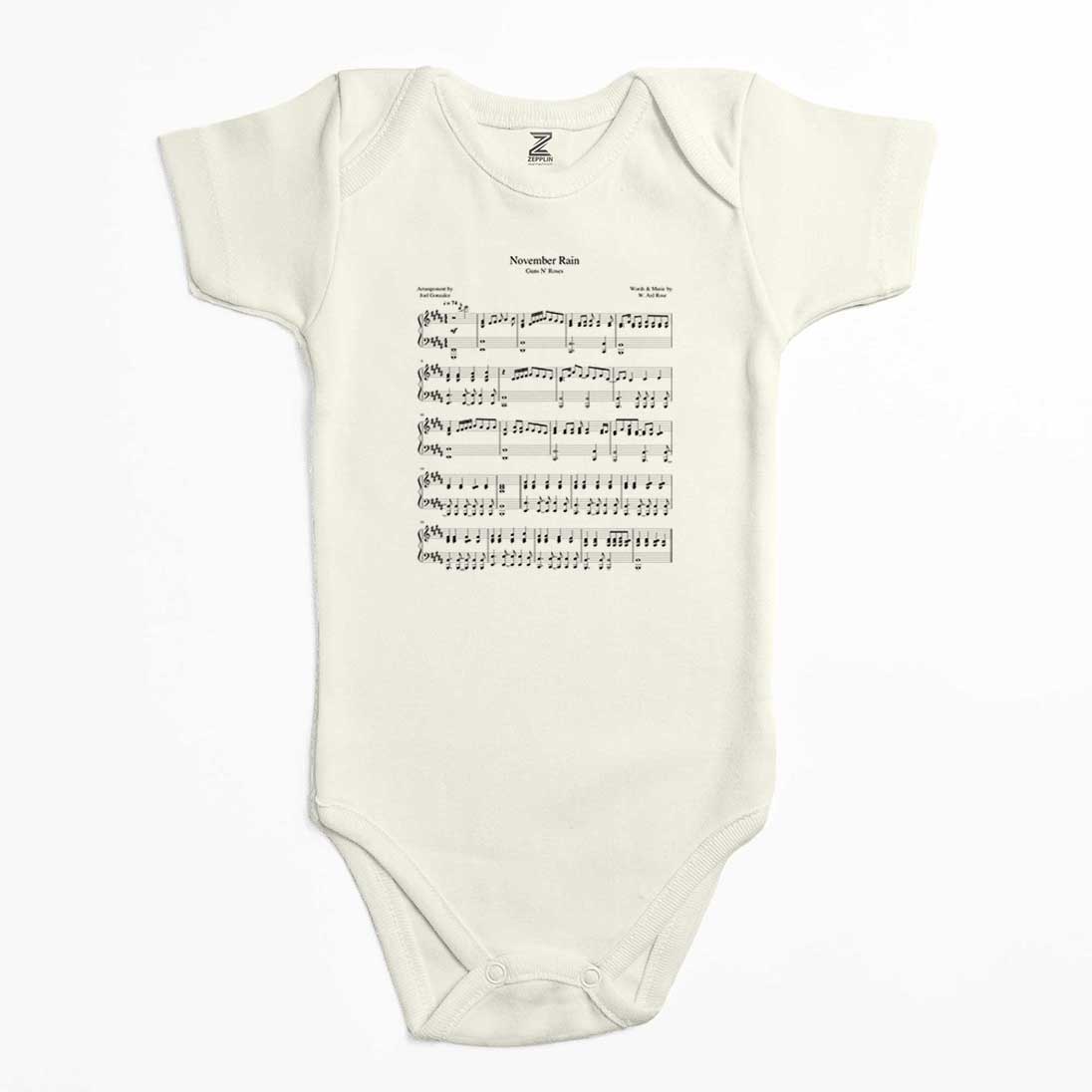 Guns N Roses November Rain Renkli Bebek Body Zıbın