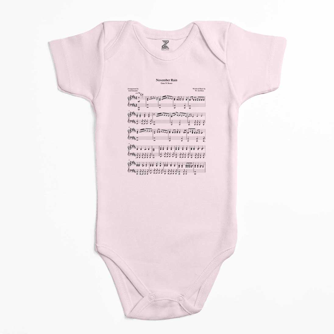 Guns N Roses November Rain Renkli Bebek Body Zıbın