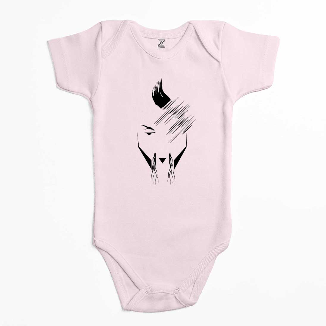 Hayko Cepkin Portre Renkli Bebek Body Zıbın