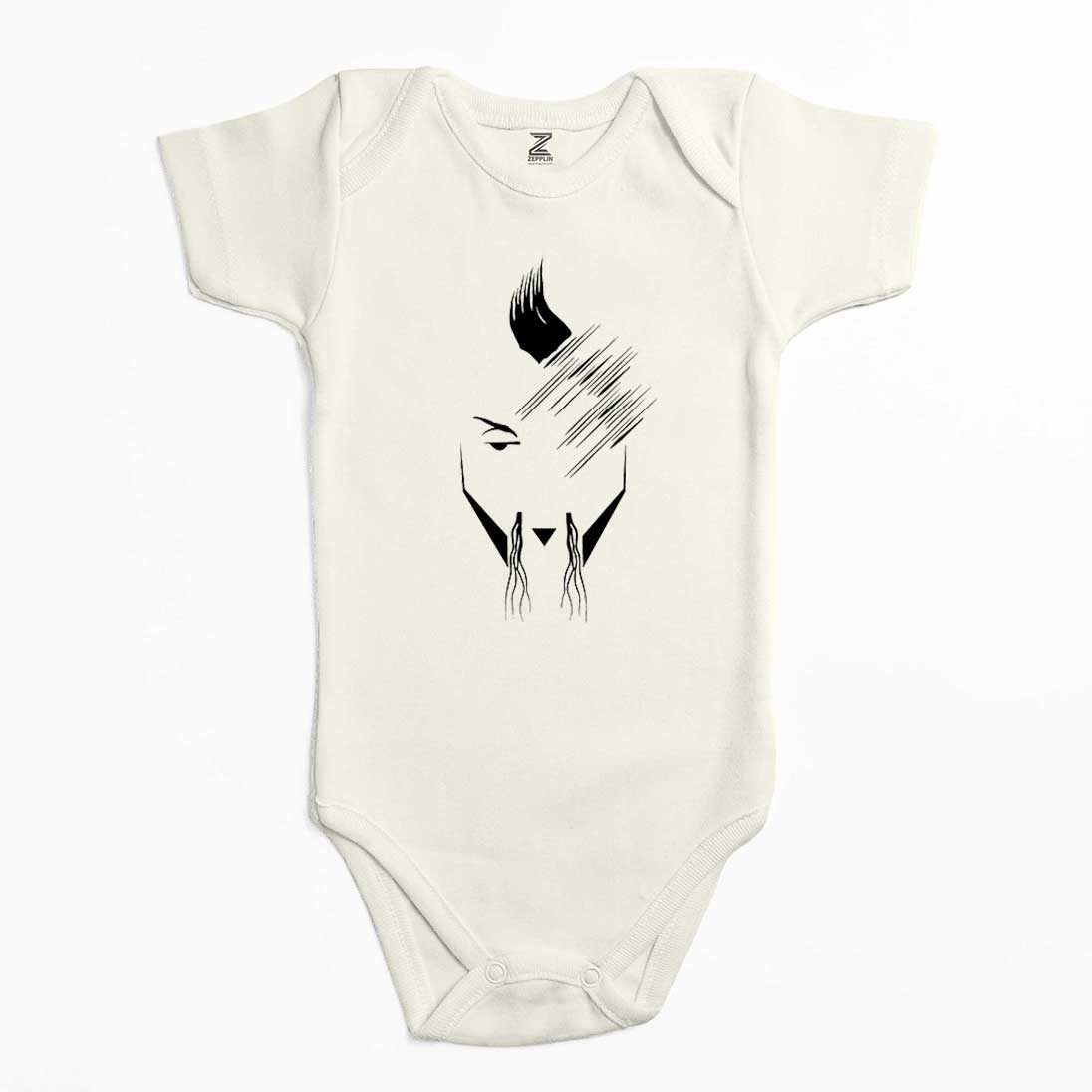 Hayko Cepkin Portre Renkli Bebek Body Zıbın