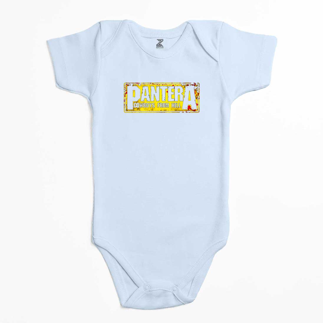 Pantera Cowboys from Hell Text Renkli Bebek Body Zıbın