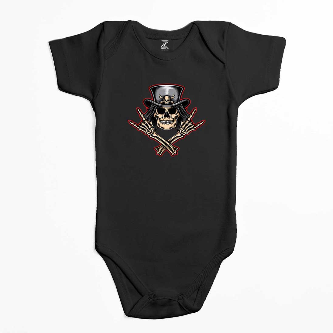 Slash Skull Renkli Bebek Body Zıbın